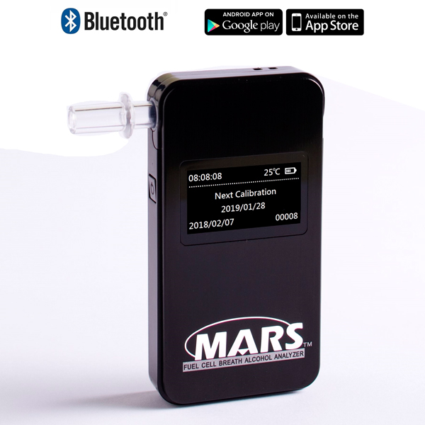 Etilometro digitale Mars con App e Bluetooth - ALCOLINO